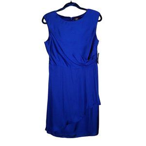 VINCE CAMUTO NWT Sleeveless Dress w/Pleats and Wraparound Skirt Detail Size 12